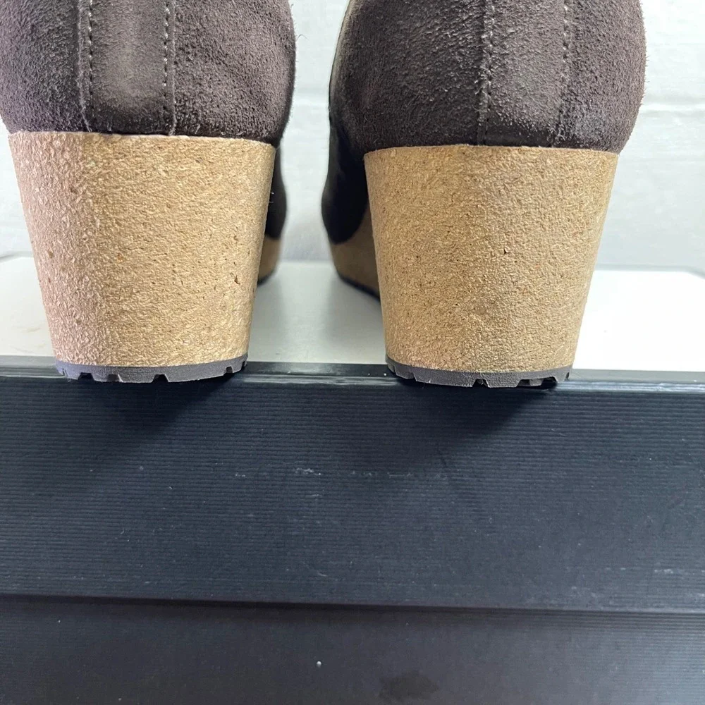 Papillio‎ by Birkenstock Ebba Brown Suede Wedge Ankle Boots Women's 41 EU/10 US